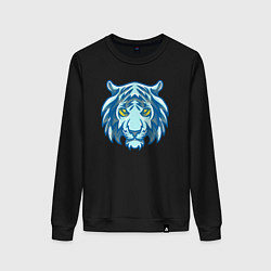 Свитшот хлопковый женский Night Tiger, цвет: черный