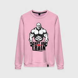 Свитшот хлопковый женский Train UP, цвет: светло-розовый