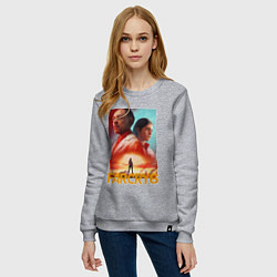 Свитшот хлопковый женский FAR CRY 6 ФАР КРАЙ 6 ПОСТЕР, цвет: меланж — фото 2