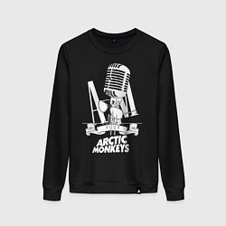 Свитшот хлопковый женский Arctic Monkeys, рок, цвет: черный