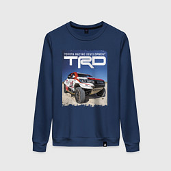 Свитшот хлопковый женский Toyota Racing Development, desert, цвет: тёмно-синий