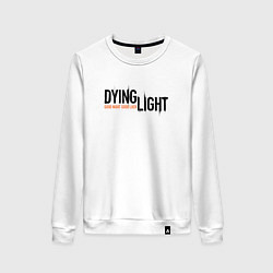 Женский свитшот DYING LIGHT GOOD NIGHT & GOOD LUCK LOGO