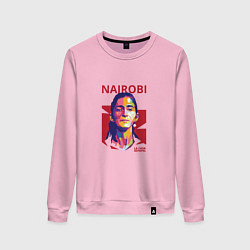 Свитшот хлопковый женский Nairobi Girl, цвет: светло-розовый