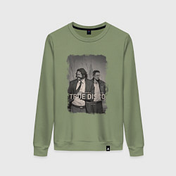 Свитшот хлопковый женский Настоящее диско, цвет: авокадо