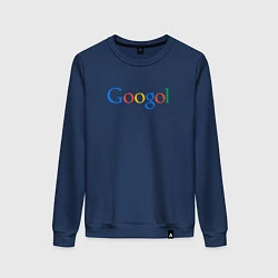 Свитшот хлопковый женский Гоголь Googol, цвет: тёмно-синий