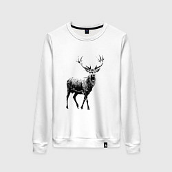 Женский свитшот Черный олень Black Deer