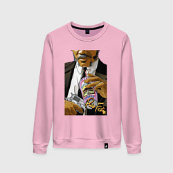 Свитшот хлопковый женский Samuel, цвет: светло-розовый