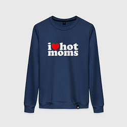 Женский свитшот I LOVE HOT MOMS