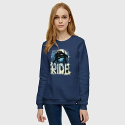 Свитшот хлопковый женский Ride Ski, цвет: тёмно-синий — фото 2
