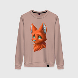 Женский свитшот Милая лисичка Cute fox