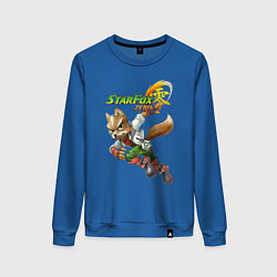 Свитшот хлопковый женский Star Fox Zero Nintendo Video game, цвет: синий