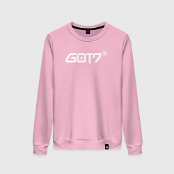 Свитшот хлопковый женский Got7 jinyoung, цвет: светло-розовый