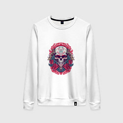 Женский свитшот Roses Skull