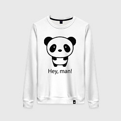 Женский свитшот Эй, чувак! Панда Hey, man! Panda