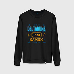 Свитшот хлопковый женский Игра Deltarune PRO Gaming, цвет: черный