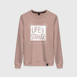 Свитшот хлопковый женский Life Is Strange - games, цвет: пыльно-розовый