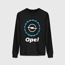 Свитшот хлопковый женский Opel в стиле Top Gear, цвет: черный