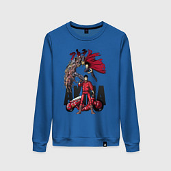 Свитшот хлопковый женский Akira anime, цвет: синий