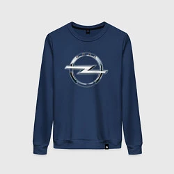 Свитшот хлопковый женский Opel classic theme, цвет: тёмно-синий