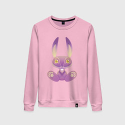 Свитшот хлопковый женский Кроль сиреневый, цвет: светло-розовый