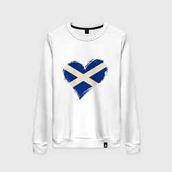 Женский свитшот Сердце - Шотландия