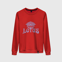 Свитшот хлопковый женский Lotus, цвет: красный