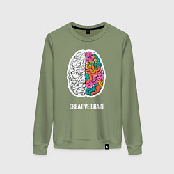Женский свитшот Creative Brain
