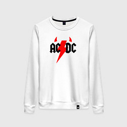Женский свитшот AC DC - рога