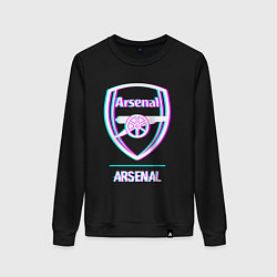 Женский свитшот Arsenal FC в стиле glitch