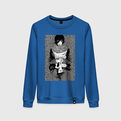 Свитшот хлопковый женский Химено, цвет: синий