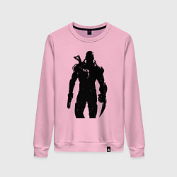 Свитшот хлопковый женский Mass Effect N7 - Warrior, цвет: светло-розовый