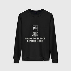 Женский свитшот Keep calm and enjoy the silence depeche mode