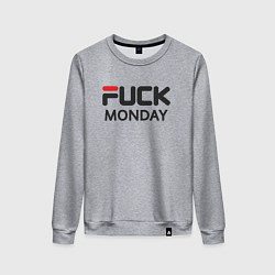 Женский свитшот Fuck monday, anti-brand, fila