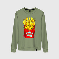 Женский свитшот Time fries when Im with you