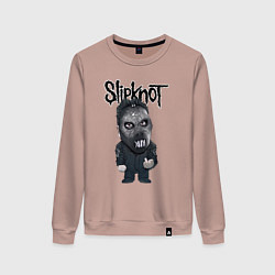 Свитшот хлопковый женский Седьмой Slipknot, цвет: пыльно-розовый