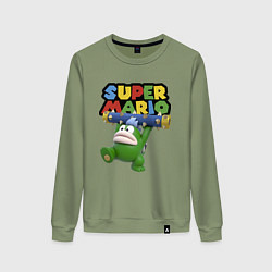 Свитшот хлопковый женский Super Mario - Spike - Character, цвет: авокадо