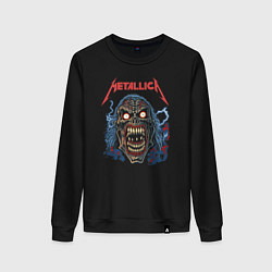 Женский свитшот Metallica skull