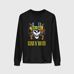 Женский свитшот Guns n roses Skull