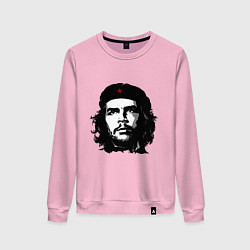 Свитшот хлопковый женский Ernesto Che Guevara, цвет: светло-розовый