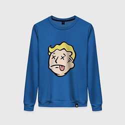 Свитшот хлопковый женский Dead vault boy, цвет: синий