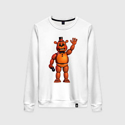 Свитшот хлопковый женский Той Фредди, цвет: белый