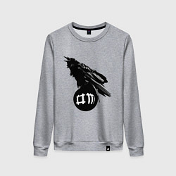 Свитшот хлопковый женский DM Raven, цвет: меланж
