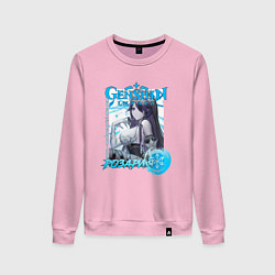 Свитшот хлопковый женский Розария крио элемент, цвет: светло-розовый