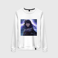 Свитшот хлопковый женский Raiden love, цвет: белый