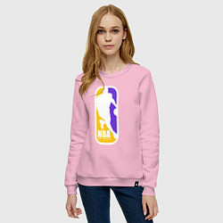 Свитшот хлопковый женский NBA Kobe Bryant, цвет: светло-розовый — фото 2