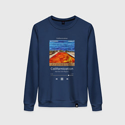 Свитшот хлопковый женский Red Hot Chili Peppers Californication, цвет: тёмно-синий