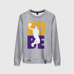 Свитшот хлопковый женский Kobe fly, цвет: меланж