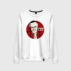 Свитшот хлопковый женский Famous Stan Lee, цвет: белый