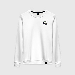 Свитшот хлопковый женский Здарова Репка, цвет: белый