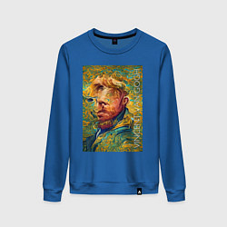 Женский свитшот Abstract Vincent van Gogh - surrealism self-portra